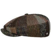Mindell 8 Panel Patchwork Flat Cap by Lierys - 1059,00 kr
