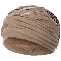 Perla Taupe Tiger Turban by Christine Headwear - 869,00 kr