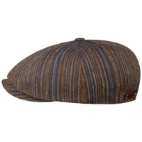 Stripe Barista 8 Panel Flat Cap by Stetson - 1279,00 kr