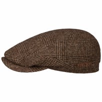 Sustainable Glencheck Driver Flat cap by Stetson - 989,00 kr