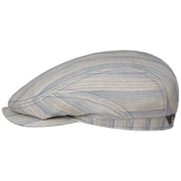 Tesrick Stripe Driver Linne Flat Cap by Stetson - 1339,00 kr