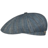 Tesrick Stripe Linne Flat Cap by Stetson - 1319,00 kr