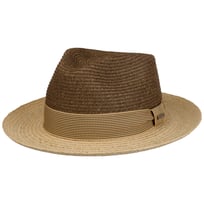 Twotone Toyo Fedora Raffiahatt by Stetson - 999,00 kr