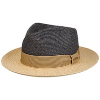 Twotone Toyo Fedora Raffiahatt by Stetson - 999,00 kr