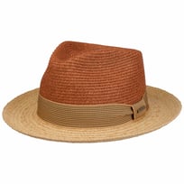 Twotone Toyo Fedora Raffiahatt by Stetson - 999,00 kr