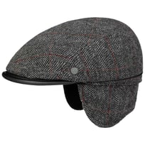 Windproof Flat Cap med �ronlappar by bugatti - 929,00 kr