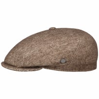Wool Stripe Flat Cap med Kashmir by Lierys - 1059,00 kr