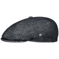 Wool Stripe Flat Cap med Kashmir by Lierys - 1079,00 kr