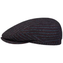 Woolen Stripe Driver Flat Cap by Stetson - 1649,00 kr